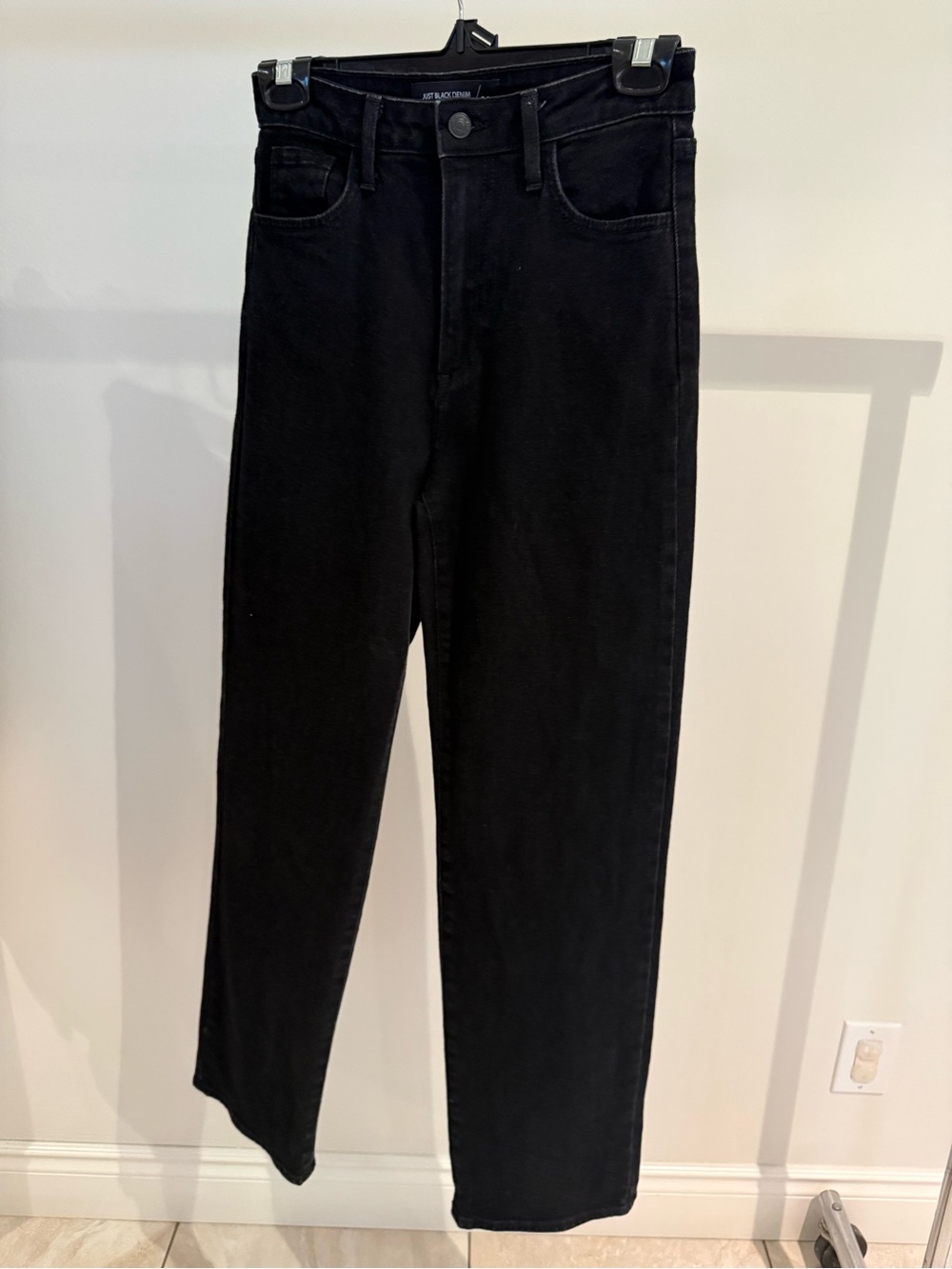 Black Wide Leg High Waisted Jeans